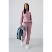 Tommy Life Overmaat Sweater en Elastische Zoom Broek Set