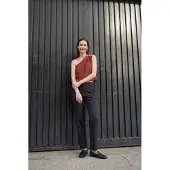 MyFashion Asymmetrische Kraag Mouwloze Chiffon Top