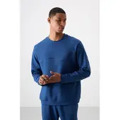 Tommy Life Geprinte Fleece Sweatshirt en Broekset
