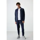 Tommy Life Heren Polyester Scuba Actieve Set Met Ritskraag