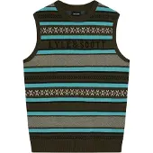 Lyle & Scott Gebreid herenhemd met normale pasvorm (Olijf)