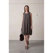 MyFashion Losse Mini-jurk in Textuur Lycocell