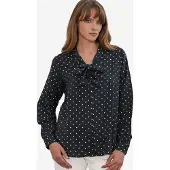 Big Dart Polkadot Poplin Blouse