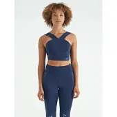 Tommy Life Dames Cropped Mouwloos V-hals Sporttop
