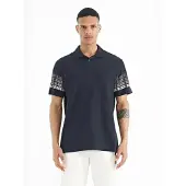 Tommy Life Heren Katoenen Polo Kraag Bedrukt T-Shirt