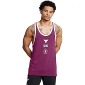 Under Armour Heren Project Rock tanktop (Paars)