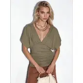 Busem Slim Fit V-hals Jersey Blouse