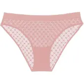Wolford Bikinibroekjes met monogram en kant voor dames (Roze)