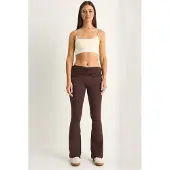 Bianco Hoge Taille Flared Leggings