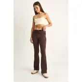 Bianco Hoge Taille Flared Leggings