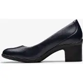 Clarks Shaya Poppy Navy Leather Schoenen
