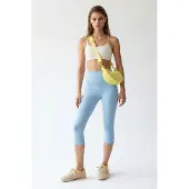 MixRay Hoge Taille Capri Leggings Met Splits