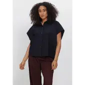 Aimee THE LABEL Dames Blouses Indonesiaw6 Blouse - Donkerblauw - Maat L