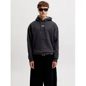 Jack & Jones Sweatshirt 'JCOCLUB' lichtgrijs / zwart / wit