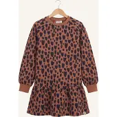 LOOXS Little Meisjes Jurken 2631-7807 - Bruin - Maat 92