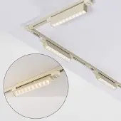 LumenXL 1-fase railsysteem van 3 meter met Nexu spots 3000K in beige