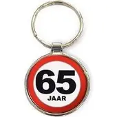 Miko - Sleutelhanger - 65 Jaar - Rond