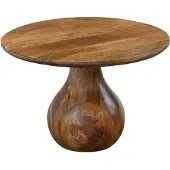 Wohnling Salontafel mangohout 60 cm rond druppelvorm