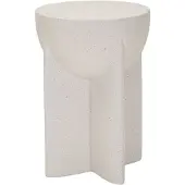 Mauro Ferretti bijzettafel History, Ø33,5x48,5 cm, crème