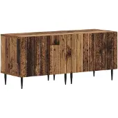vidaXL 3-delige LED TV-kast ZWOLLE Oud hout Bewerkt hout