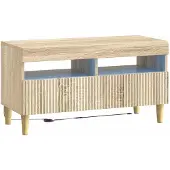 vidaXL LED tv-meubel ARNHEM 81 x 35 x 43 cm Sonoma Eiken Bewerkt hout