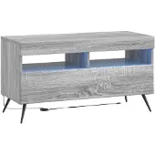 vidaXL LED tv-meubel BREDA 3 st Grijs Sonoma Bewerkt hout