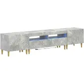 vidaXL 3-delige LED TV-kast DELFT Betongrijs Bewerkt hout