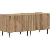 vidaXL Tv-meubel Artisanaal eiken Bewerkt hout