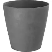 Garden ID Bloempot Swing Cone - Kunststof - Grijs - Diam.35xh34cm