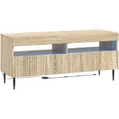 vidaXL LED tv-meubel HAARLEM 100 x 35 x 43 cm Sonoma Eiken
