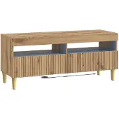 vidaXL LED tv-meubel ARNHEM 100 x 35 x 43 cm Artisanaal eiken