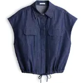 Opus Blouse 'Fulisma' blauw gemêleerd