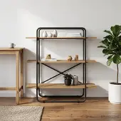 vidaXL Boekenplank 3-laags 100 x 35 x 105 cm PB Artisanaal eiken