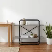 vidaXL Boekenplank 2-laags 100 x 35 x 70 cm PB Grijs Sonoma