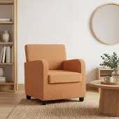 vidaXL Fauteuil Beige Imitatie lamswol