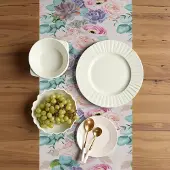 Abakuhaus Bloemen-tafelloper – 40x180 cm – Veelkleurig, digitaal bedrukt