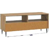 vidaXL LED tv-meubel ZWOLLE 100 x 35 x 43 cm Artisanaal eiken