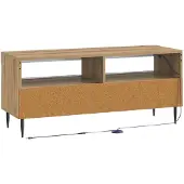 vidaXL LED tv-meubel HAARLEM 100 x 35 x 43 cm Artisanaal eiken