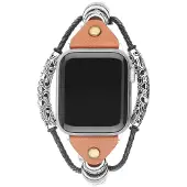 123Watches bandje - leer - sieraad robuust - 38 · 40 · 41 & 42 mm - Geschikt voor Apple Watch series 1/2/3/4/5/6/7/8/9/10/11/12/SE/SE2/SE3