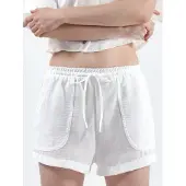 Busem Gestructureerde Cropped Shirt met Knopsluiting