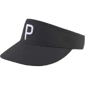 Puma Golfpet met geborduurd logo (Zwart/Wit)