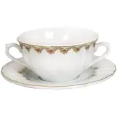 Lubiana Maria Bouillonkom met Schotel 300ml Decor 6926