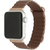 123Watches bandje Magna - Leer - bruin - 38 · 40 · 41 & 42 mm - Geschikt voor Apple Watch series 1/2/3/4/5/6/7/8/9/10/11/12/SE/SE2/SE3