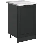 Vicco Keukenonderkast R-Line Antraciet landelijk/Antraciet 50 cm marmer werkblad, Model 70234