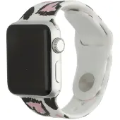 123Watches print bandje - siliconen - hartjes print wit - 44 · 45 · 46 & 49 mm - Geschikt voor Apple Watch series 1/2/3/4/5/6/7/8/9/10/11/12/SE/SE2/SE3/Ultra/Ultra 2/Ultra 3/Ultra 4