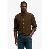 Superdry Overhemd 'CLASSIC' donkerbruin