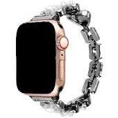 123Watches bandje Demi - staal - zwart - 44 · 45 · 46 & 49 mm - Geschikt voor Apple Watch series 1/2/3/4/5/6/7/8/9/10/11/12/SE/SE2/SE3/Ultra/Ultra 2/Ultra 3/Ultra 4