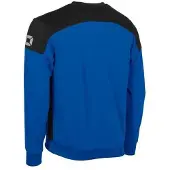 Stanno Junior voetbalsweater blauw/zwart Sportsweater Jongens/Meisjes Polyester Ronde hals - maat 164
