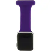 123Watches verpleeg bandje - siliconen - paars - 44 · 45 · 46 & 49 mm - Geschikt voor Apple Watch series 1/2/3/4/5/6/7/8/9/10/11/12/SE/SE2/SE3/Ultra/Ultra 2/Ultra 3/Ultra 4