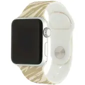 123Watches print bandje - siliconen - zebra bruin - 44 · 45 · 46 & 49 mm - Geschikt voor Apple Watch series 1/2/3/4/5/6/7/8/9/10/11/12/SE/SE2/SE3/Ultra/Ultra 2/Ultra 3/Ultra 4